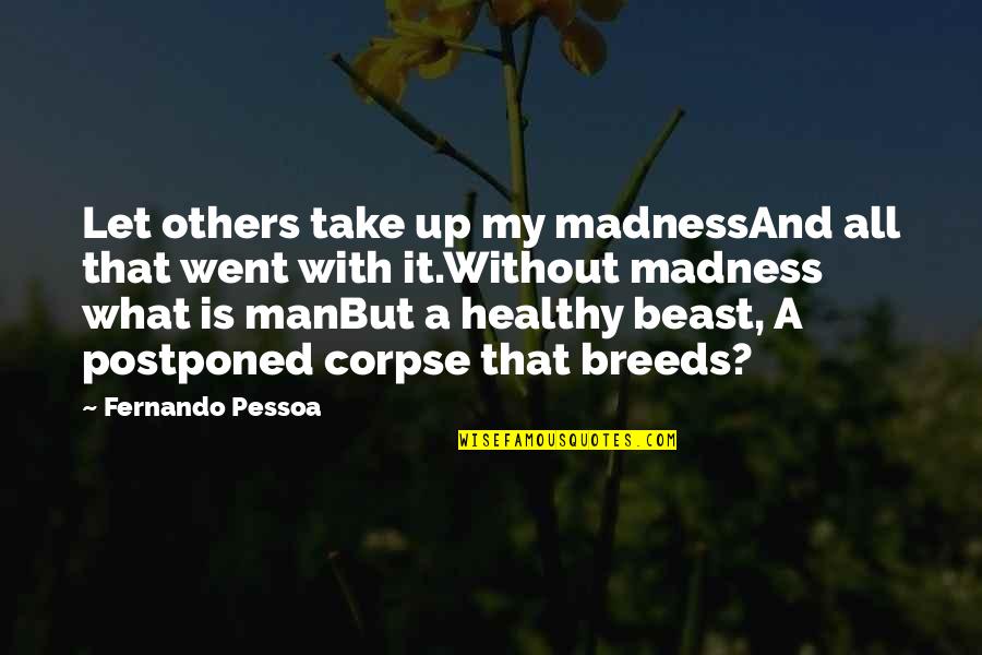 Lyster Appointment Quotes By Fernando Pessoa: Let others take up my madnessAnd all that
