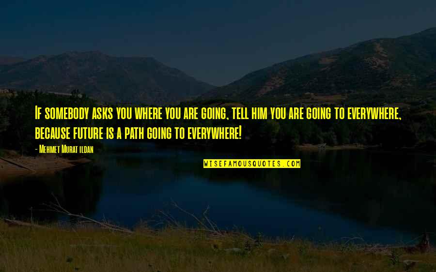 Lyvia Kwok Quotes By Mehmet Murat Ildan: If somebody asks you where you are going,