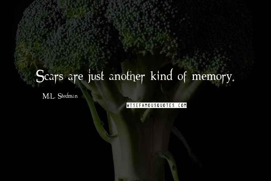 M.L. Stedman quotes: Scars are just another kind of memory.
