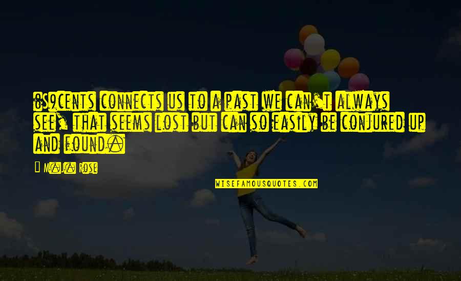 M Lost Quotes By M.J. Rose: (S)cents connects us to a past we can't M Lost Quotes By M.J. Rose: (S)cents connects us to a past we can't
