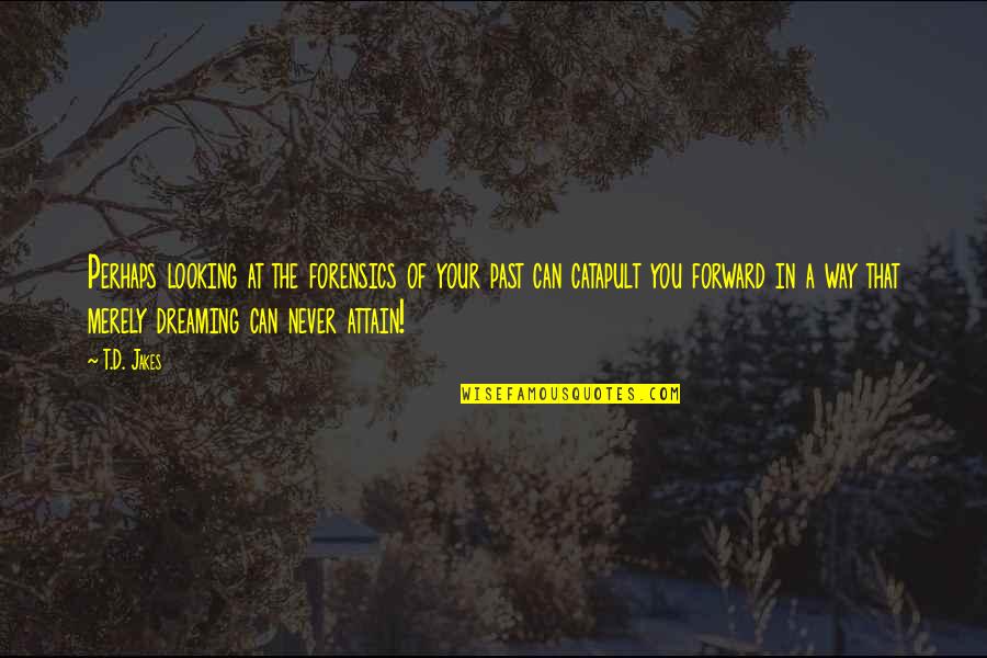 M400 Quotes By T.D. Jakes: Perhaps looking at the forensics of your past M400 Quotes By T.D. Jakes: Perhaps looking at the forensics of your past