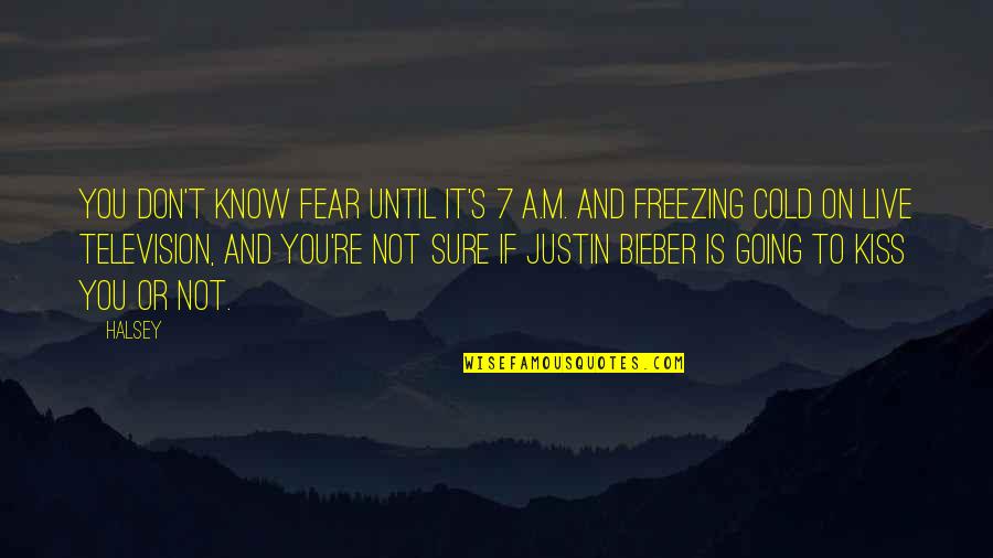 Maangchi Fried Quotes By Halsey: You don't know fear until it's 7 A.M.