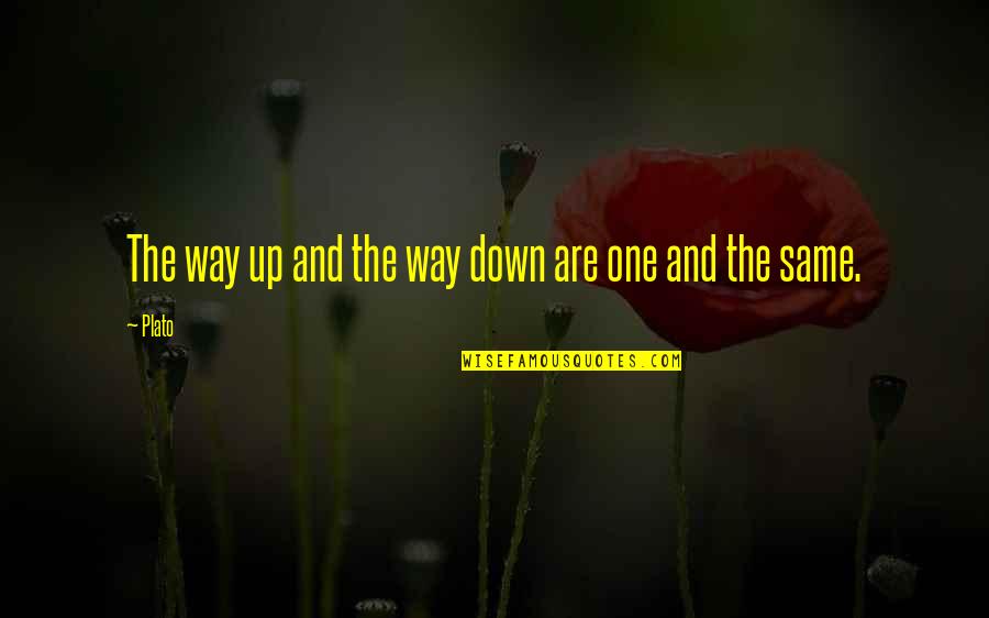 Maanta Shade Quotes By Plato: The way up and the way down are
