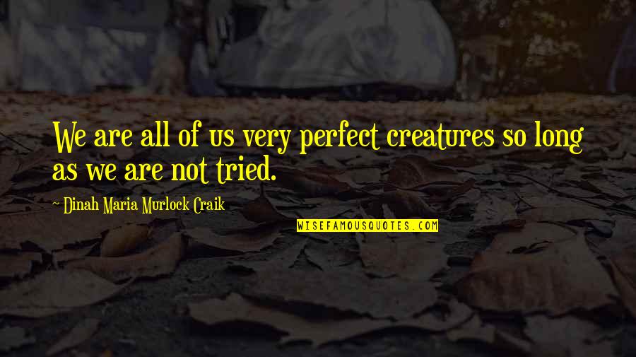 Mabirizi John Quotes By Dinah Maria Murlock Craik: We are all of us very perfect creatures