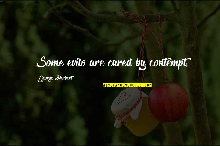 Mac Anderson Leadership Quotes By George Herbert: Some evils are cured by contempt.