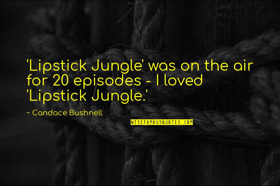 Mac Makeup Artist Quotes By Candace Bushnell: 'Lipstick Jungle' was on the air for 20