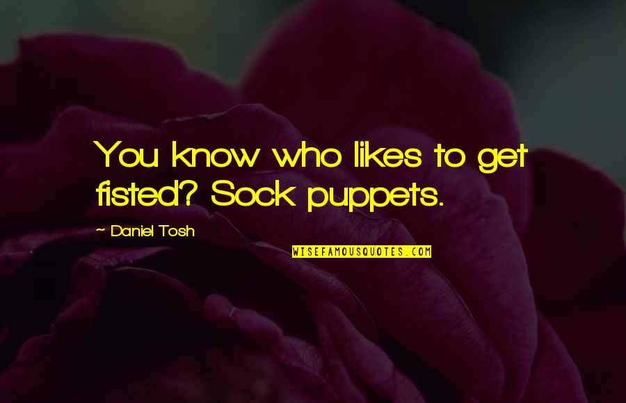 Maccarrick Quotes By Daniel Tosh: You know who likes to get fisted? Sock Maccarrick Quotes By Daniel Tosh: You know who likes to get fisted? Sock