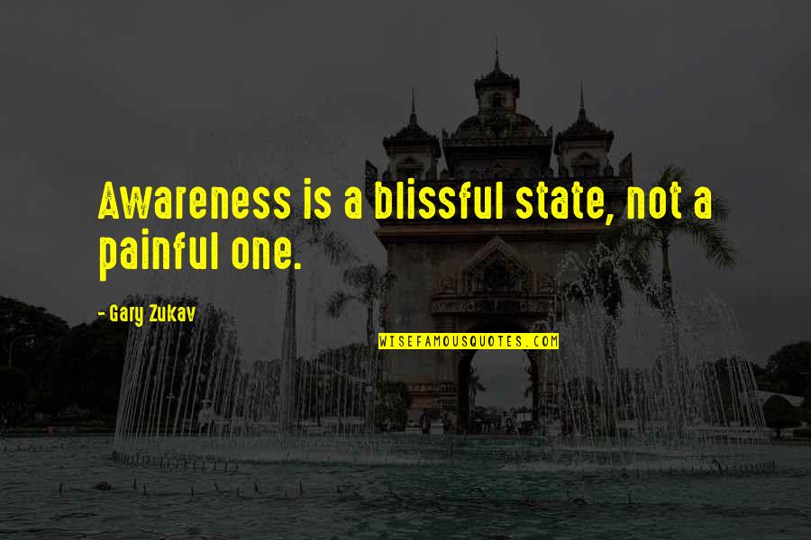 Macfadyen And Knightley Quotes By Gary Zukav: Awareness is a blissful state, not a painful