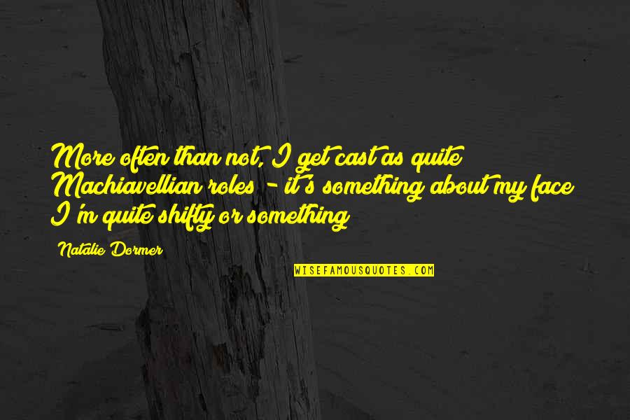 Machiavellian Quotes By Natalie Dormer: More often than not, I get cast as