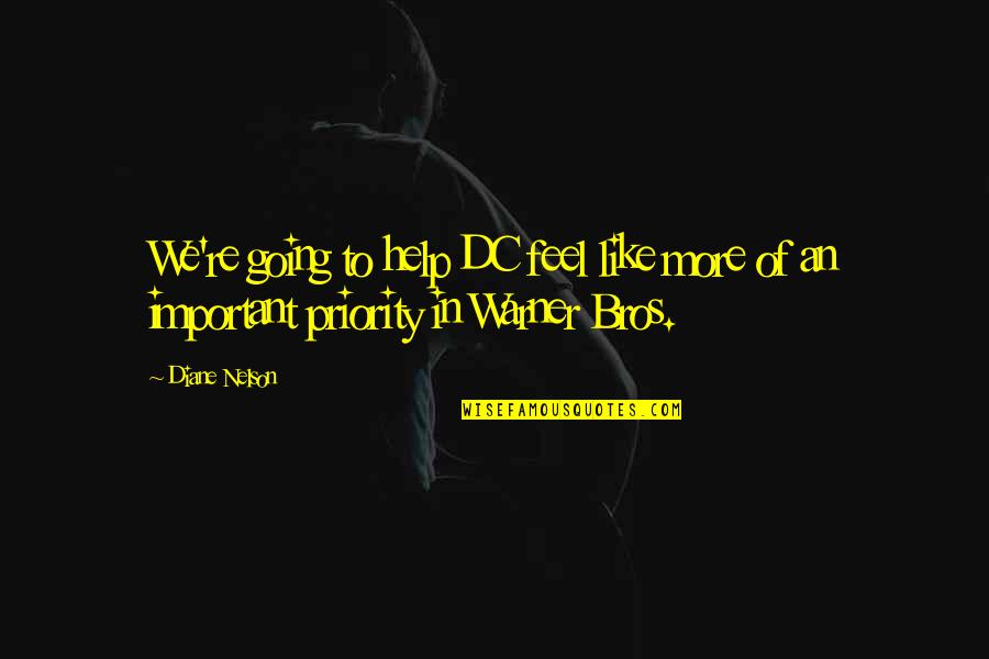 Machnicki Obituary Quotes By Diane Nelson: We're going to help DC feel like more