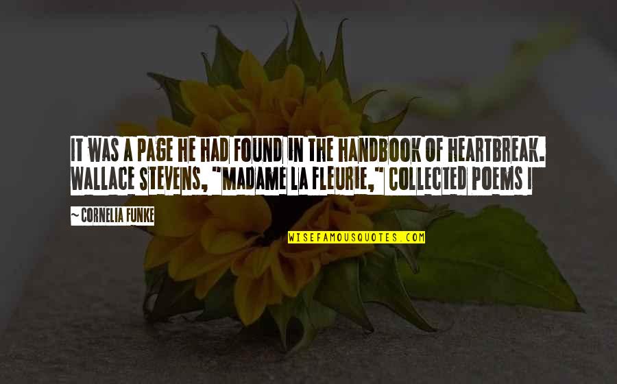 Madame's Quotes By Cornelia Funke: It was a page he had Found in