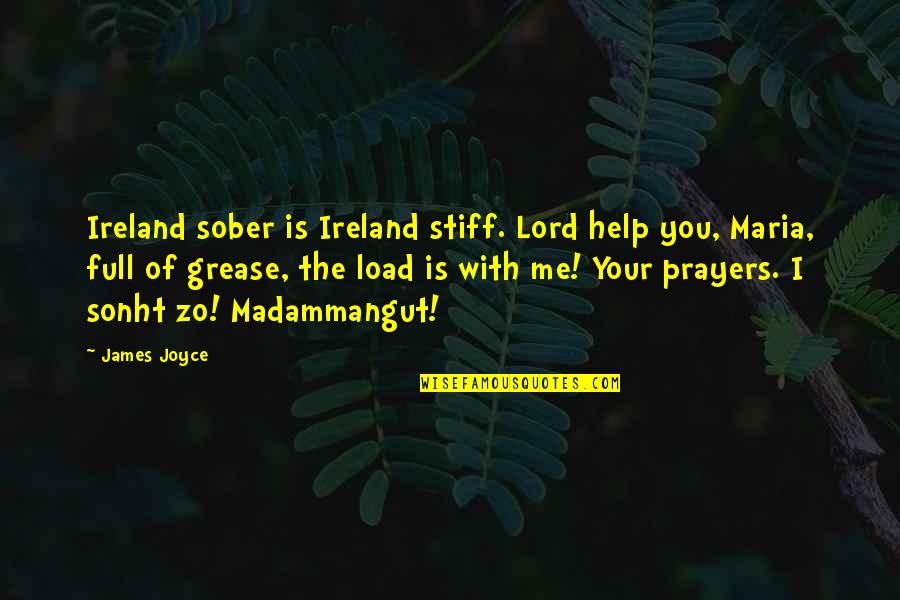 Madammangut Quotes By James Joyce: Ireland sober is Ireland stiff. Lord help you,