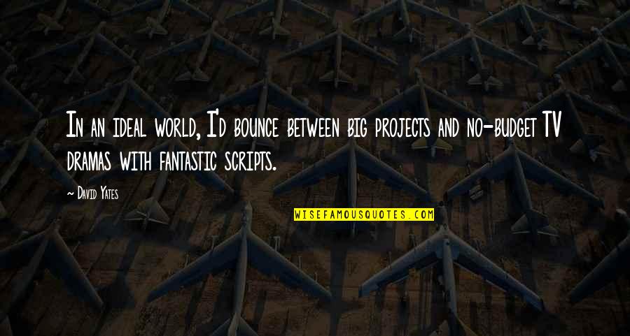 Maddened By His Absence Quotes By David Yates: In an ideal world, I'd bounce between big Maddened By His Absence Quotes By David Yates: In an ideal world, I'd bounce between big