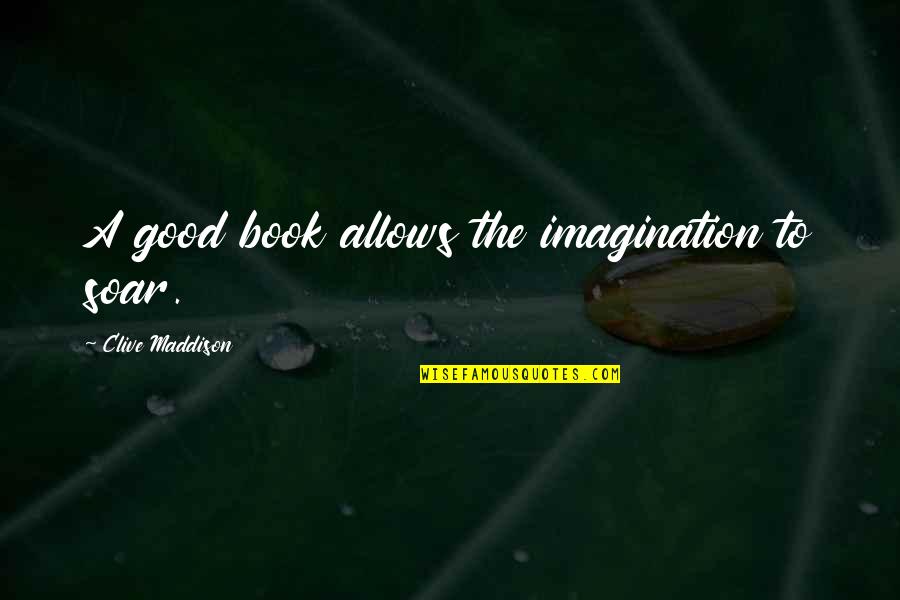 Maddison Quotes By Clive Maddison: A good book allows the imagination to soar.