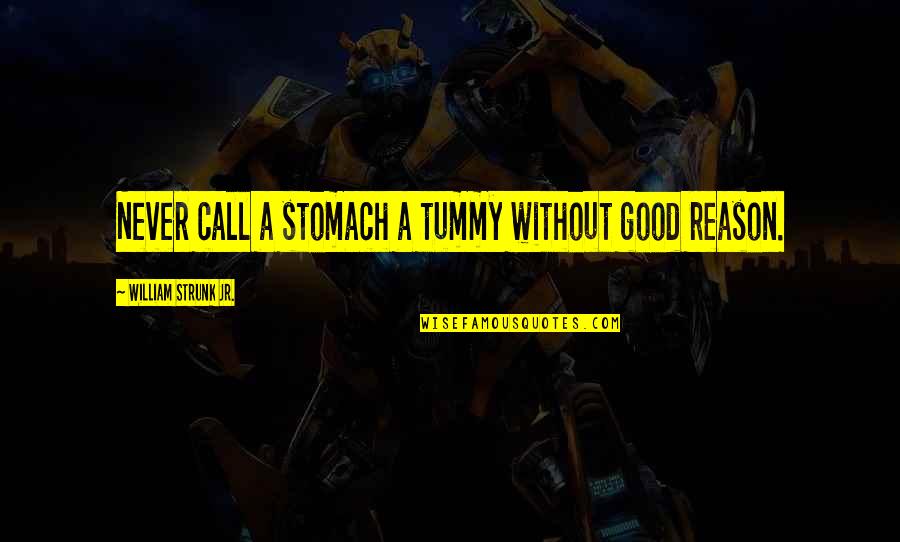 Madianos Quotes By William Strunk Jr.: Never call a stomach a tummy without good