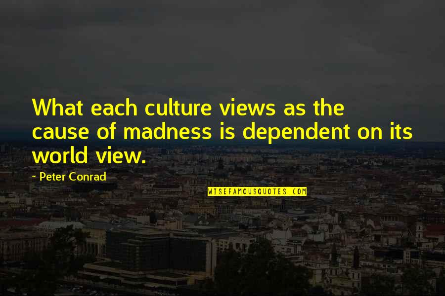 Madness In Our World Quotes By Peter Conrad: What each culture views as the cause of