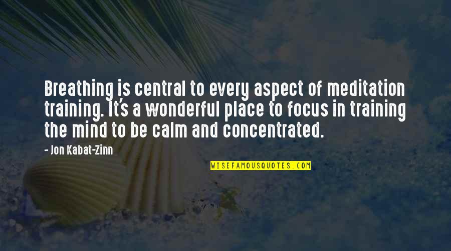 Mafia Mundeer Quotes By Jon Kabat-Zinn: Breathing is central to every aspect of meditation