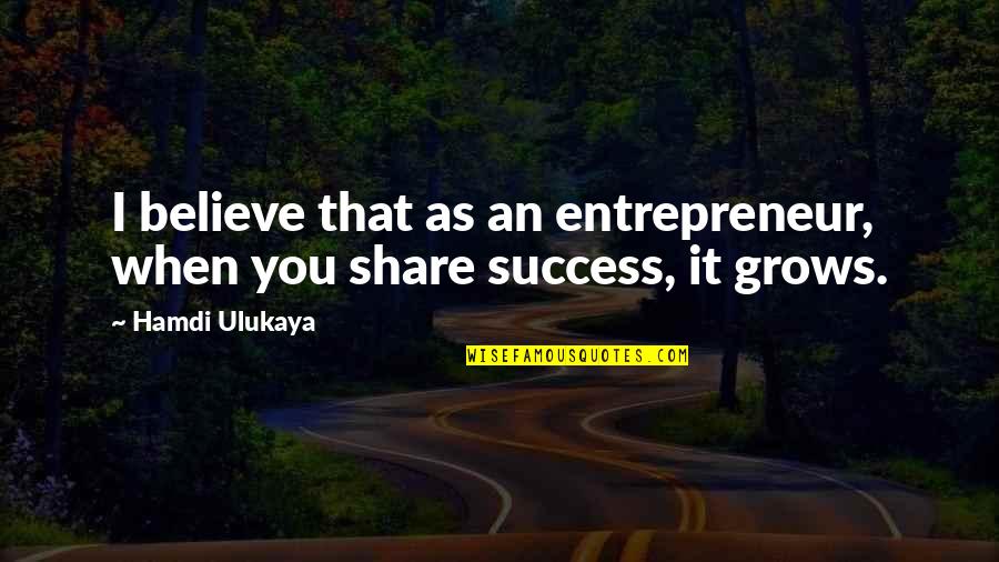 Mag Asawa Quotes By Hamdi Ulukaya: I believe that as an entrepreneur, when you