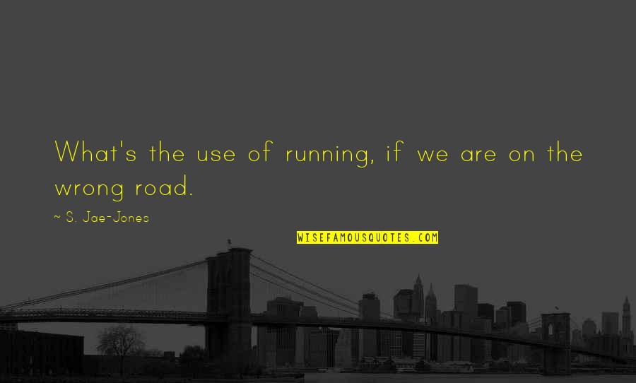 Mag Bay Quotes By S. Jae-Jones: What's the use of running, if we are Mag Bay Quotes By S. Jae-Jones: What's the use of running, if we are