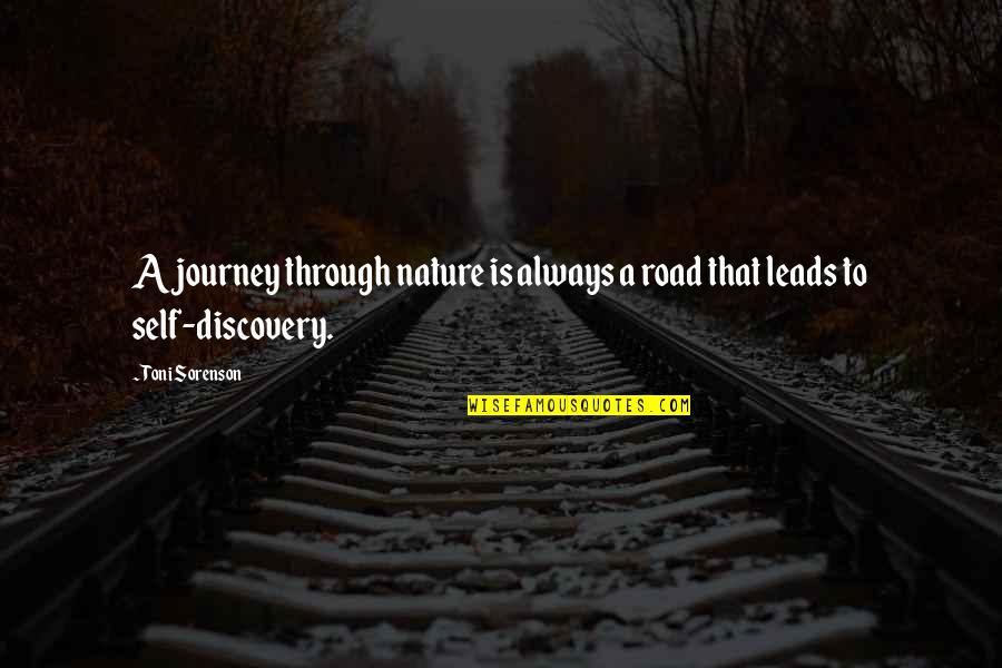 Magadi Quotes By Toni Sorenson: A journey through nature is always a road
