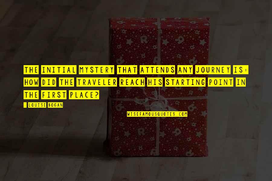 Magandang Babae Quotes By Louise Bogan: The Initial Mystery that attends any journey is: