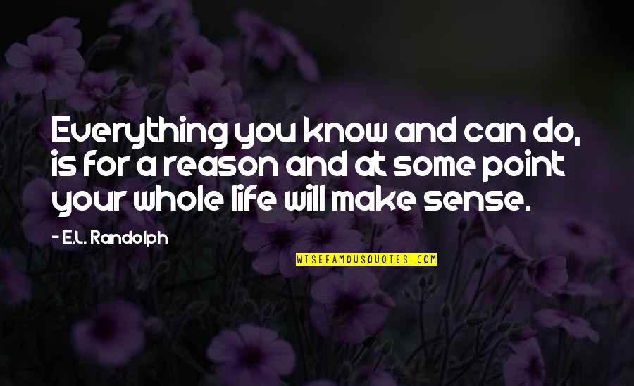Magbigay Ng Halimbawa Ng Quotes By E.L. Randolph: Everything you know and can do, is for Magbigay Ng Halimbawa Ng Quotes By E.L. Randolph: Everything you know and can do, is for