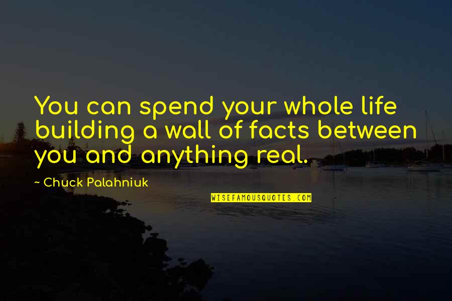 Maghrib Salah Quotes By Chuck Palahniuk: You can spend your whole life building a