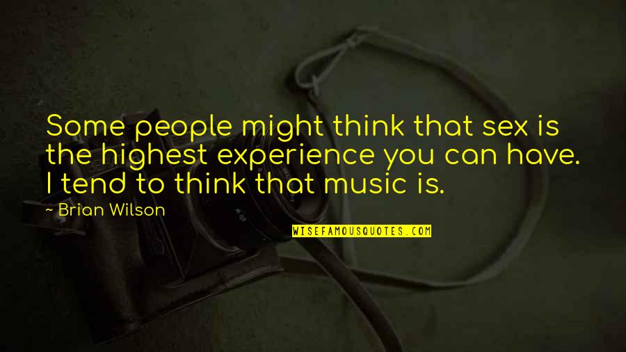 Magic Flute Quotes By Brian Wilson: Some people might think that sex is the Magic Flute Quotes By Brian Wilson: Some people might think that sex is the