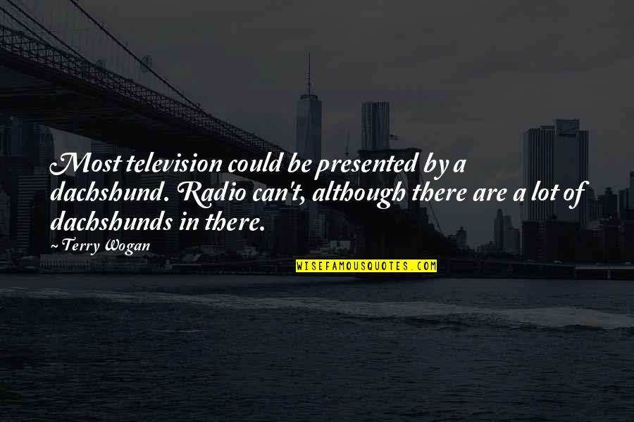 Magic The Gathering Birthday Quotes By Terry Wogan: Most television could be presented by a dachshund.
