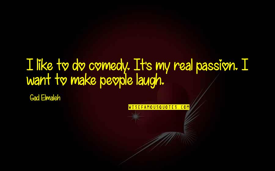 Magica De Spell Quotes By Gad Elmaleh: I like to do comedy. It's my real