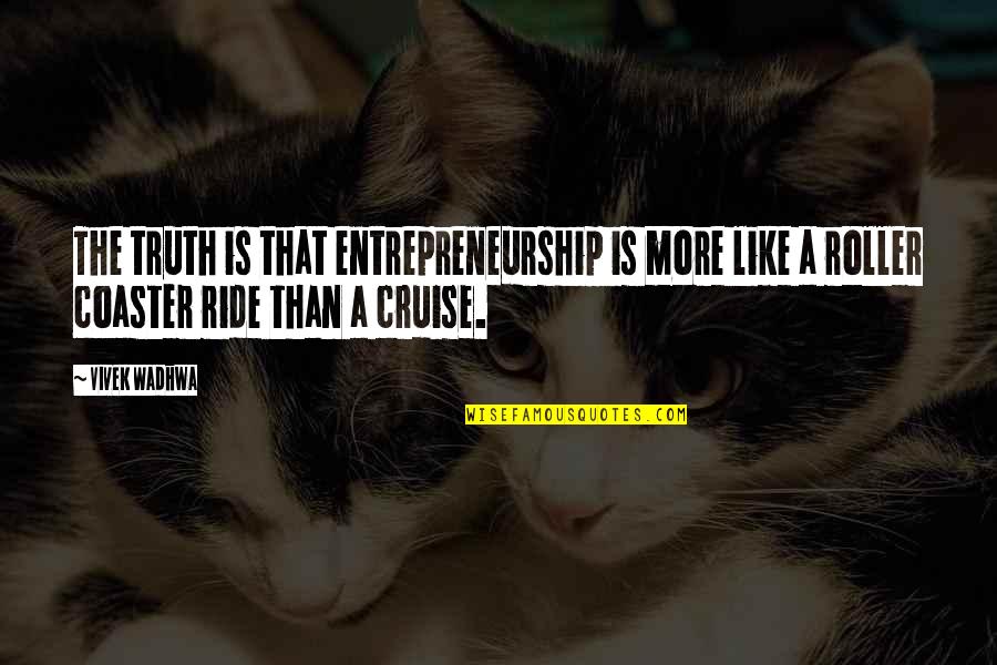 Magicos Cubanos Quotes By Vivek Wadhwa: The truth is that entrepreneurship is more like