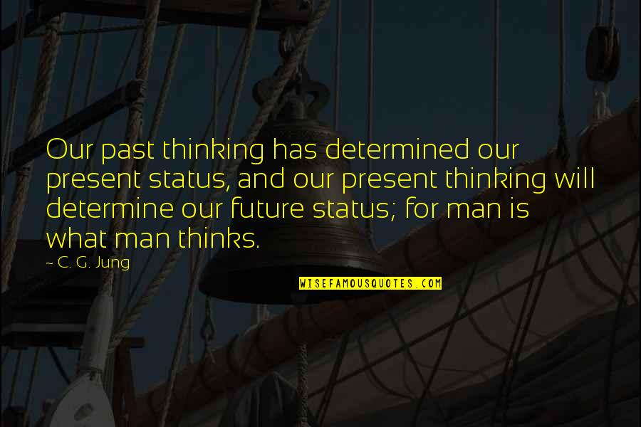 Maglione General Contractors Quotes By C. G. Jung: Our past thinking has determined our present status,