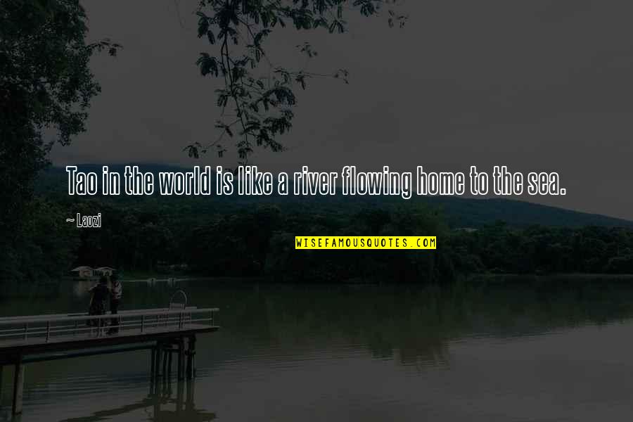 Magnetically Attract Quotes By Laozi: Tao in the world is like a river