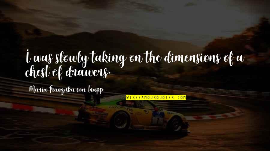 Magnus Archives Best Quotes By Maria Franziska Von Trapp: I was slowly taking on the dimensions of Magnus Archives Best Quotes By Maria Franziska Von Trapp: I was slowly taking on the dimensions of