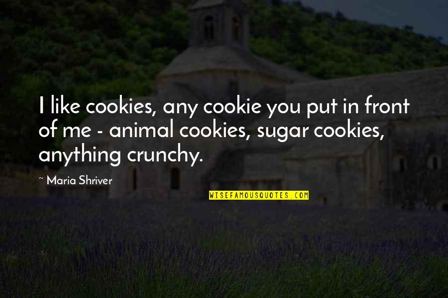 Magtens Tredeling Quotes By Maria Shriver: I like cookies, any cookie you put in