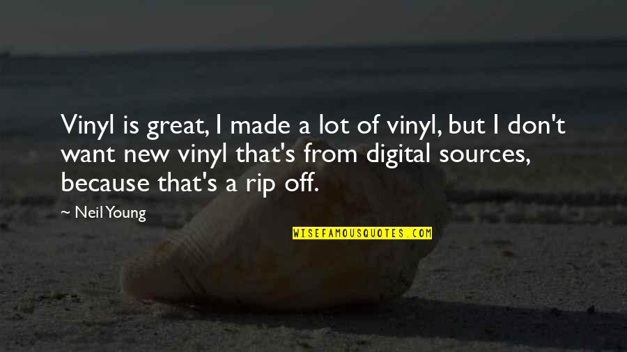 Magueri Quotes By Neil Young: Vinyl is great, I made a lot of Magueri Quotes By Neil Young: Vinyl is great, I made a lot of