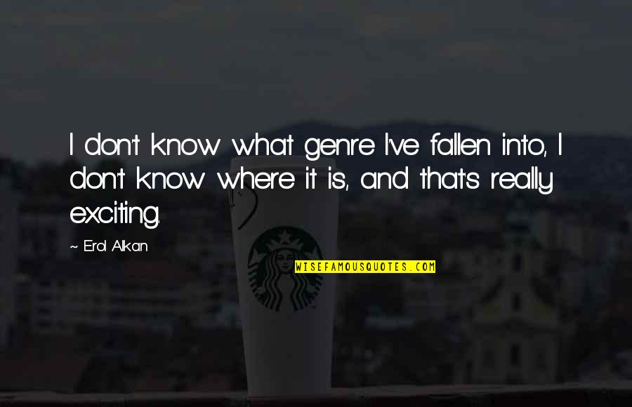 Mahal Kita Kahit Malayo Ka Quotes By Erol Alkan: I don't know what genre I've fallen into, Mahal Kita Kahit Malayo Ka Quotes By Erol Alkan: I don't know what genre I've fallen into,