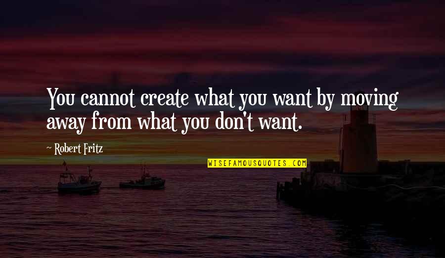 Mahal Na Mahal Ko Boyfriend Ko Quotes By Robert Fritz: You cannot create what you want by moving