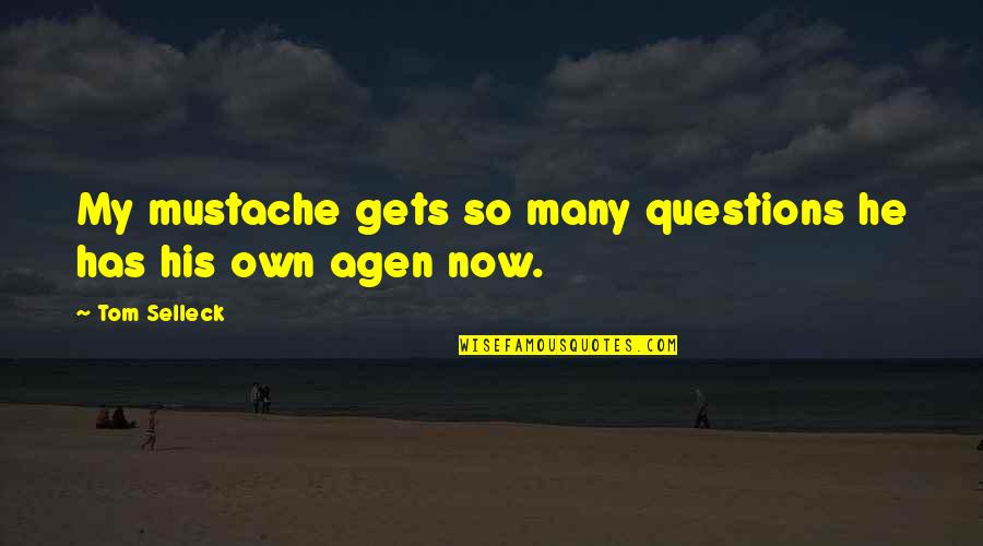 Mahal Pa Rin Ang Ex Quotes By Tom Selleck: My mustache gets so many questions he has