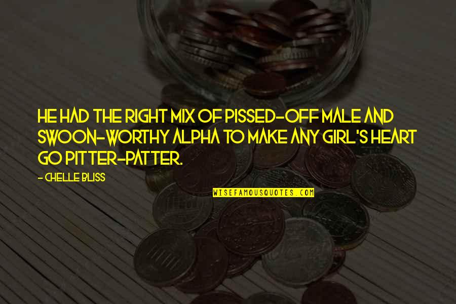 Mahamadou Coulibaly Quotes By Chelle Bliss: He had the right mix of pissed-off male