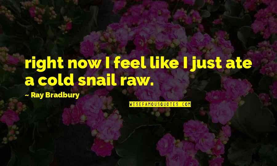 Mahavira Teachings Quotes By Ray Bradbury: right now I feel like I just ate