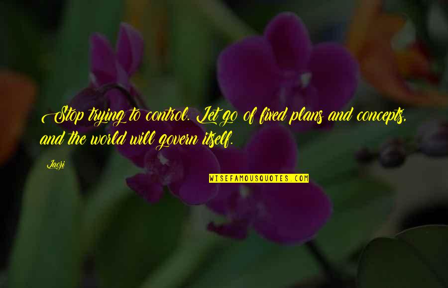 Mahoro Shimano Quotes By Laozi: Stop trying to control. Let go of fixed
