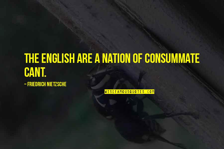 Mahshid Kharaziha Quotes By Friedrich Nietzsche: The English are a nation of consummate cant.