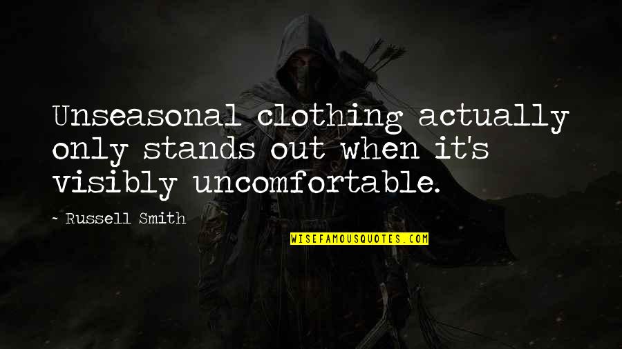 Maid Sama Misaki Quotes By Russell Smith: Unseasonal clothing actually only stands out when it's Maid Sama Misaki Quotes By Russell Smith: Unseasonal clothing actually only stands out when it's
