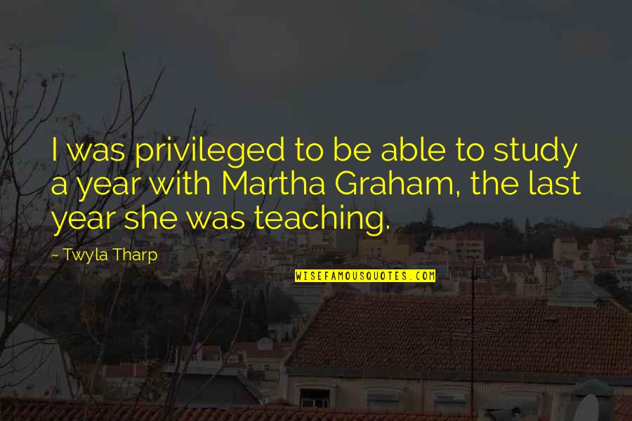 Mainspring Energy Quotes By Twyla Tharp: I was privileged to be able to study Mainspring Energy Quotes By Twyla Tharp: I was privileged to be able to study