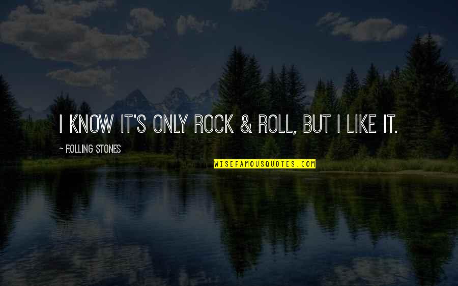 Maisara Yusra Quotes By Rolling Stones: I know it's only Rock & Roll, but