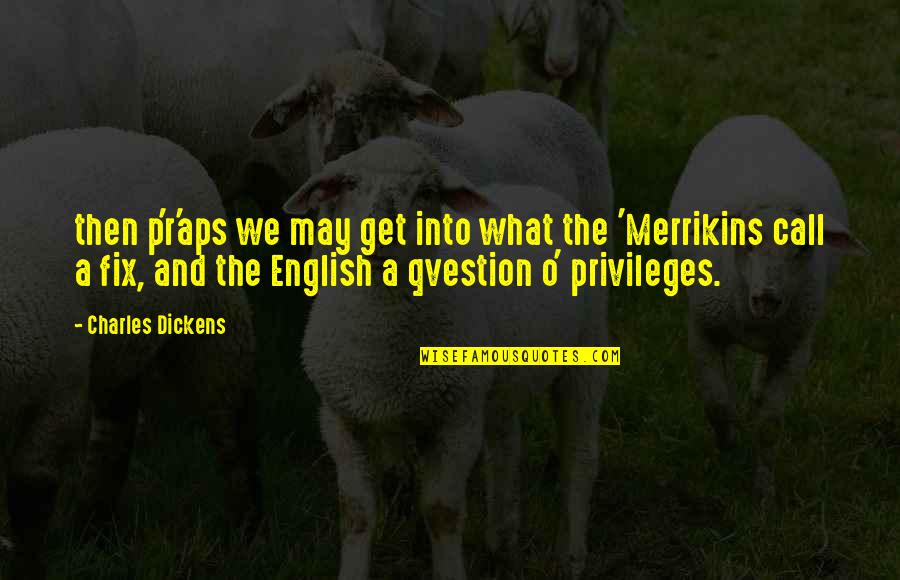 Maischberger Die Quotes By Charles Dickens: then p'r'aps we may get into what the
