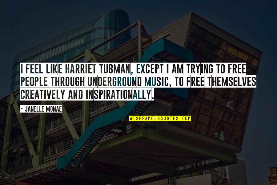 Majbritt Rostgaard Quotes By Janelle Monae: I feel like Harriet Tubman, except I am
