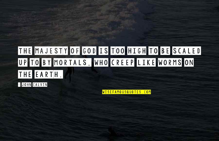 Majesty Of God Quotes By John Calvin: The majesty of God is too high to Majesty Of God Quotes By John Calvin: The majesty of God is too high to
