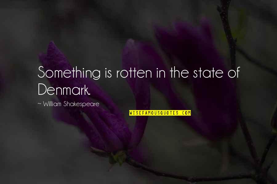 Majl Th H Z Quotes By William Shakespeare: Something is rotten in the state of Denmark.
